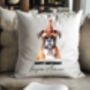 Personalised Boxer Birthday Congratulations Party Cushion, thumbnail 1 of 2