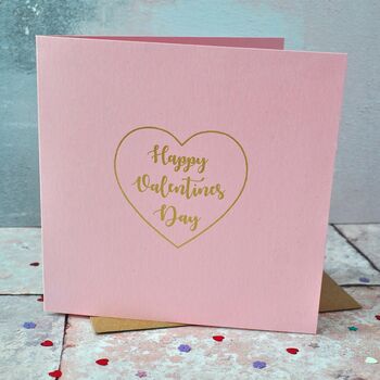 Gold Foiled Valentines Day Card, 2 of 4