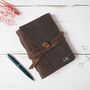 Personalised Buffalo Leather Wraparound Journal, thumbnail 1 of 8