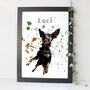 Personalised Pet Dog Portrait Print Gift, thumbnail 7 of 12