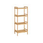 Four Tier Natural Brown Bamboo Bathroom Kitchen Shelves, thumbnail 4 of 7
