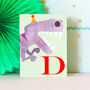 Mini D For Dinosaur Card, thumbnail 2 of 5