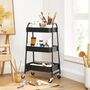 Three Tier Rolling Storage Cart Trolley Utility Cart, thumbnail 1 of 8