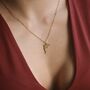 18 K Gold Dolphin Pendant Necklace Gift, thumbnail 3 of 6