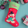 Personalised Christmas Gingerbread Man Stocking, thumbnail 1 of 4