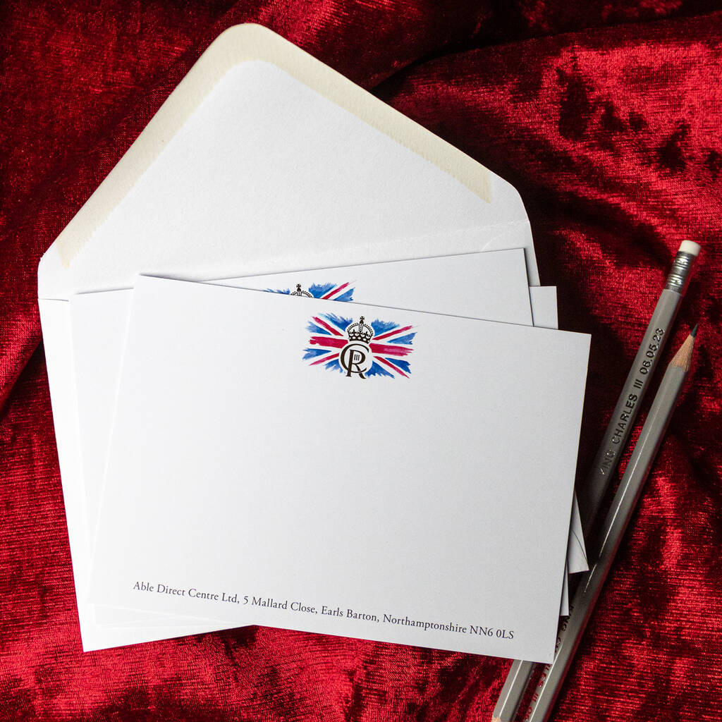 Coronation A6 Correspondence Cards By Able Labels