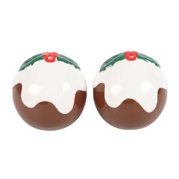 Christmas Pudding Salt And Pepper Shakers, 2 of 3