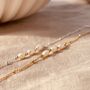 Freshwater Pearl And Satellite Chain Bracelet, thumbnail 2 of 5