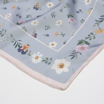 Ditsy Sprigs Silky Scarf, 4 of 7