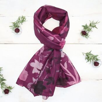 Watercolour Floral Scarf, 2 of 9