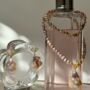 Large Pink Baroque Pearl Pendant Necklace, thumbnail 2 of 5