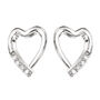 Heart Stud Earrings, thumbnail 2 of 4