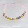 Friendship Crystal Boho Beaded Adjustable Bracelet, thumbnail 2 of 5