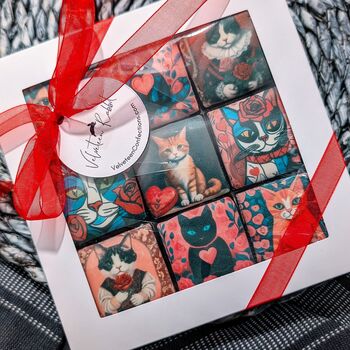 Cat Lover Valentine's Day Biscuits Gift Box, 3 of 6