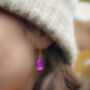 Purple Fused Glass Necklace And Earrings Jewellery Set, thumbnail 6 of 12