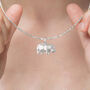 Hippo Necklace In Sterling Silver, thumbnail 7 of 11
