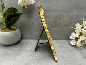 Aged Gold Coloured Peacock Photo Frame – 6x4 Inch Freestanding, 10 of 12