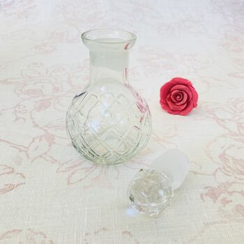 Vintage Decorative Crystal Glass Perfume Bottle ~ 14, 2 of 4