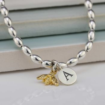 Personalised Bee Charm Friendship Bracelet, 4 of 12