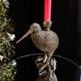 Kiwi Bird Gold Candlestick Holder, thumbnail 2 of 4