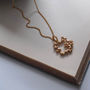 'Love You More' Necklace In Silver And Gold, thumbnail 1 of 7