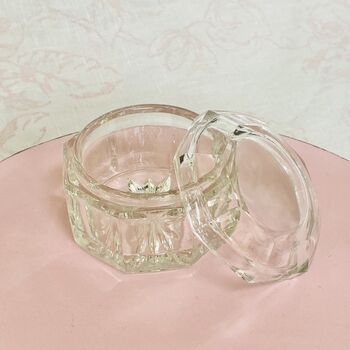 Antique Crystal Cut Glass Lidded Jam / Preserve Pot ~ One, 4 of 6