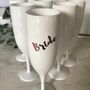 Personalised Champagne Flutes Perfect For Hen Party, thumbnail 4 of 6
