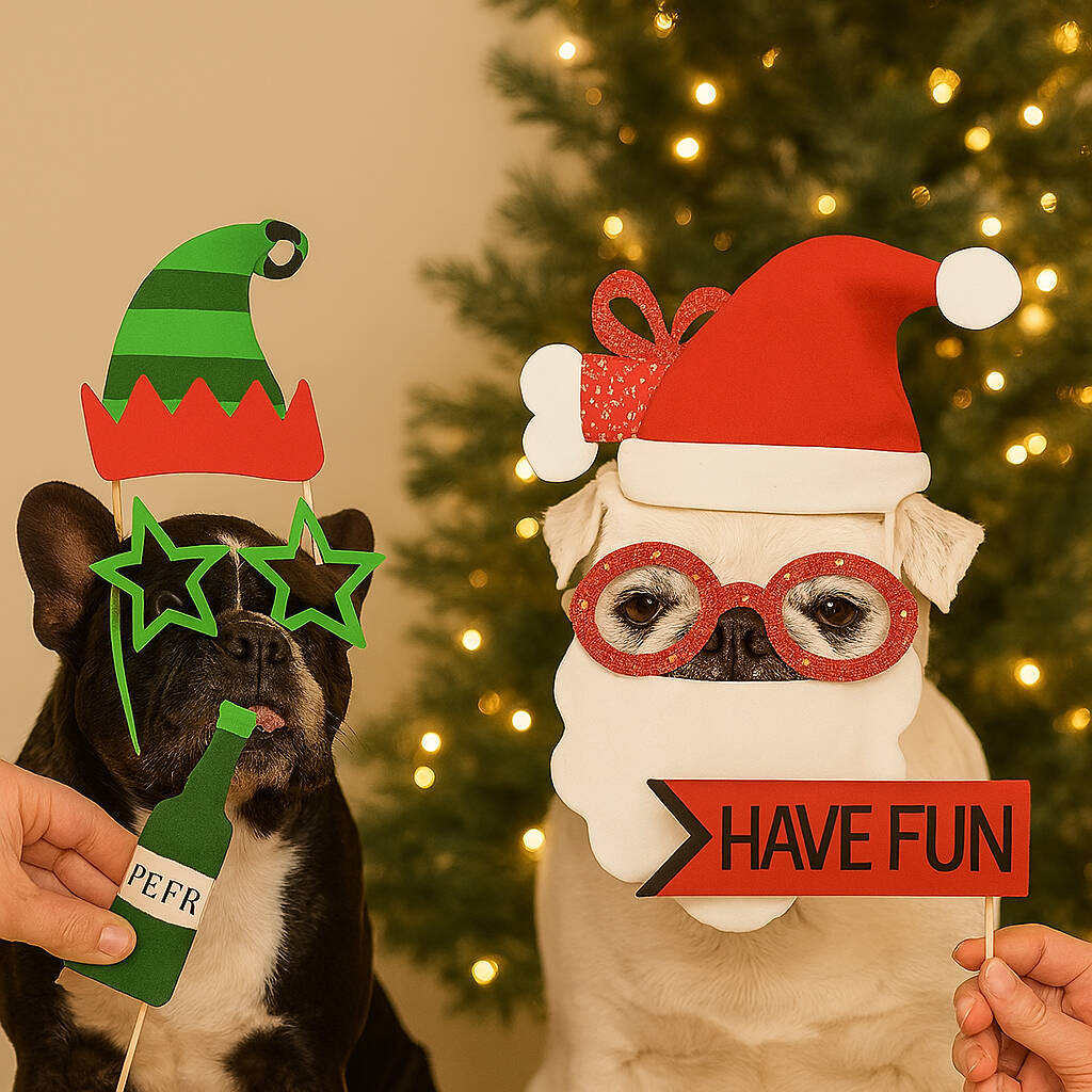 Pet Christmas Photo Diy Props For Festive Fun X 10, 1 of 3