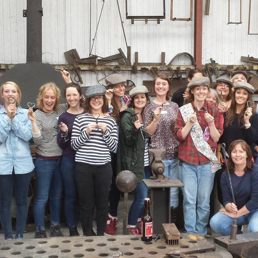 Blacksmithing Hen Party At Oldfield Forge, 1 of 12
