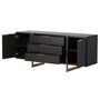 Morcott Storm Three Drawer Two Door Sideboard, thumbnail 2 of 2