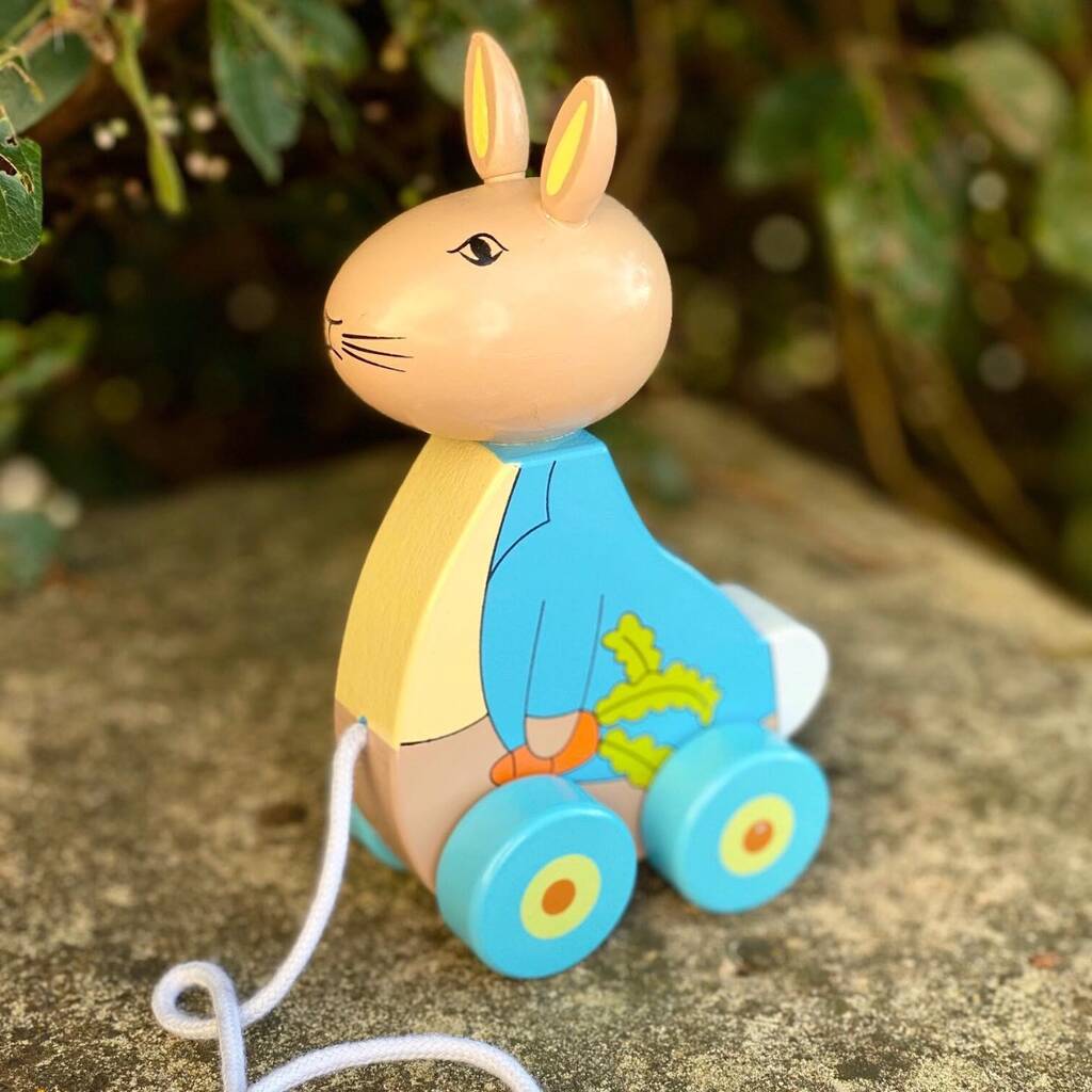 Peter Rabbit Wooden Pull Along Toy By Crafts4Kids
