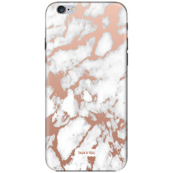 Rose Gold Chrome White Marble iPhone Case, 2 of 2
