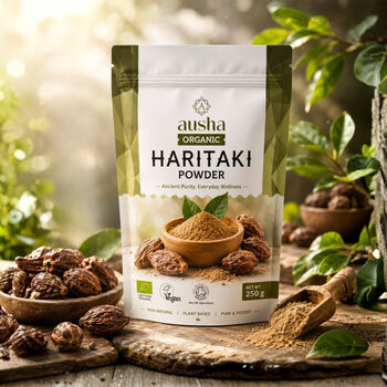 Ausha Organic Haritaki Powder 100g For Constipation Relief UK Certified Organic By Soil Association, 12 of 12