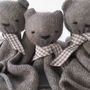Personalised Cashmere Bear Baby Comforter, thumbnail 4 of 7