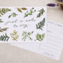 Botanical Ferns Just A Note To Say A6 Postcard Pack, thumbnail 2 of 3