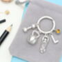 Gym Fitness Personalised Keyring Work Out Gift, thumbnail 7 of 10