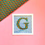 Framed Personalised African Print Letter, Baby Nursery, thumbnail 9 of 9