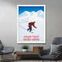 Personalised Snowboard Art Poster, thumbnail 2 of 7