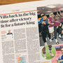 Aston Villa Personalised Football Telegraph Book, thumbnail 12 of 12