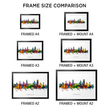 Aberdeen Skyline Cityscape Art Print, 5 of 12