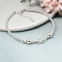 30th Birthday Beaded Rings Bracelet, Sterling Silver, thumbnail 3 of 4