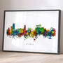 Athens Greece Skyline Cityscape Art Print, thumbnail 1 of 12