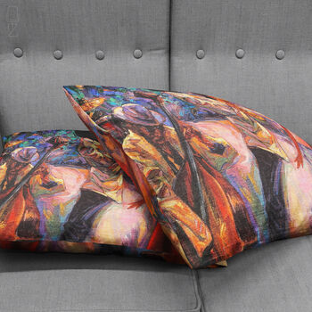 Abstract Jazz Music Themed Oil Painting Cushion Cover, 3 of 7