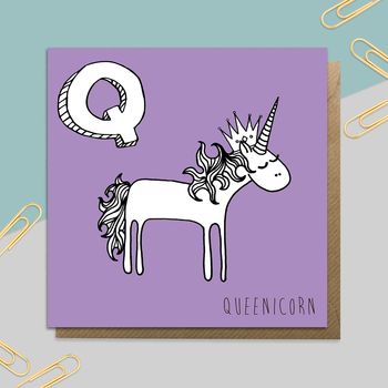 Unicorn Alphabet Cards N To Z, 5 of 12