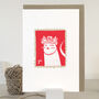 Queen Cat Greeting Card, thumbnail 2 of 3
