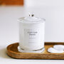 Luxury White Glass Bathroom Jar With Airtight Lid, thumbnail 1 of 11