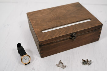 Large Personalised Message Wooden Jewellery Box, 8 of 12