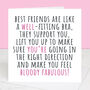 Best Friends Are Like Bras Friendship Card, thumbnail 1 of 3