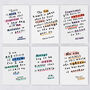 Inspirational Quote Postcard Set 12 Pack, thumbnail 3 of 7