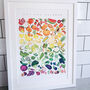 Fruits And Vegetables Illustrated Print, thumbnail 4 of 7